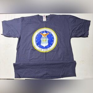 Vintage Style Bayside United States Air Force Graphic Tee Shirt Men’s Large
